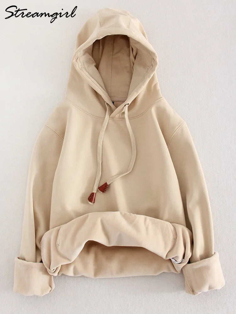 Casual Winter Hoodies For Women with Velvety Fleece