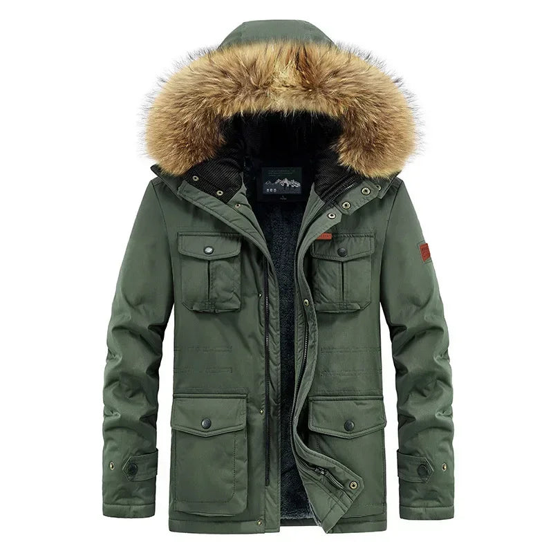 Fur hood winter jacket discount