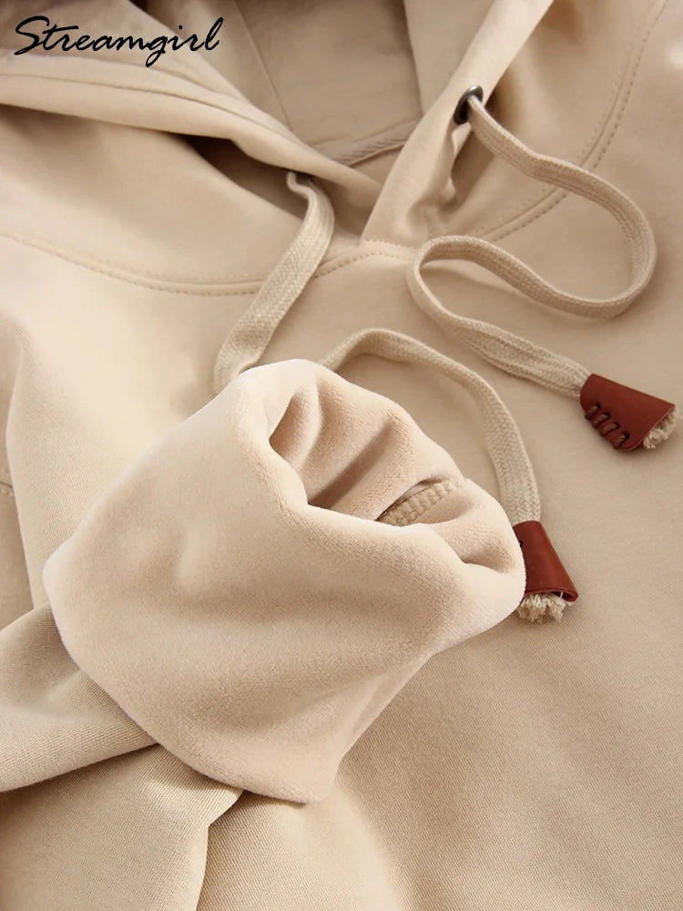 Casual Winter Hoodies For Women with Velvety Fleece