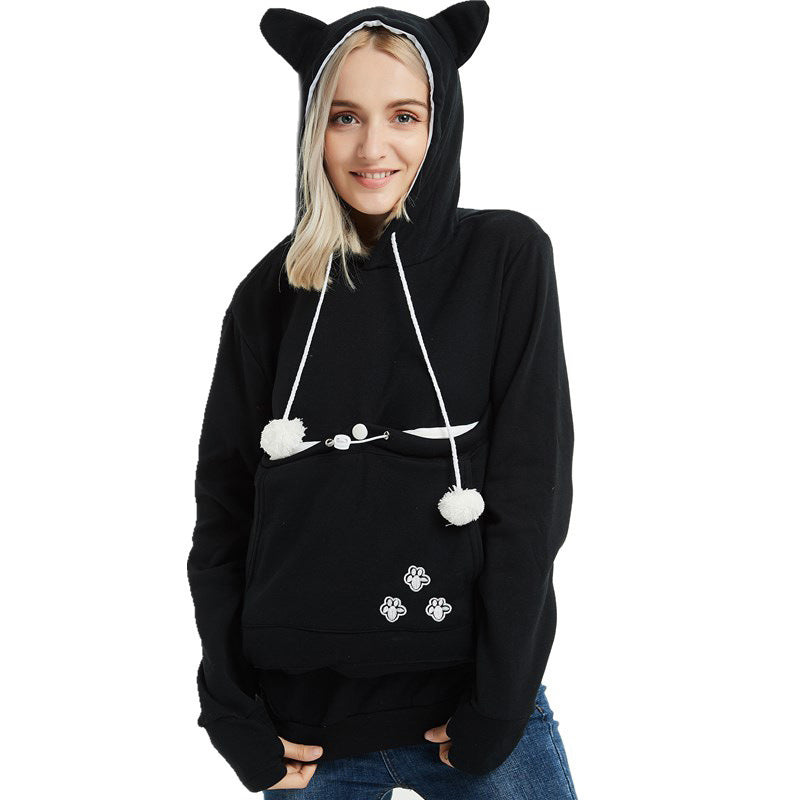 Hoodie with outlet cuddle pouch