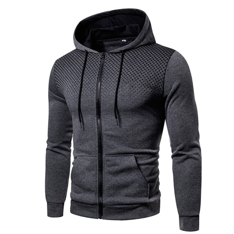 Men's fashion light fleece hoodie