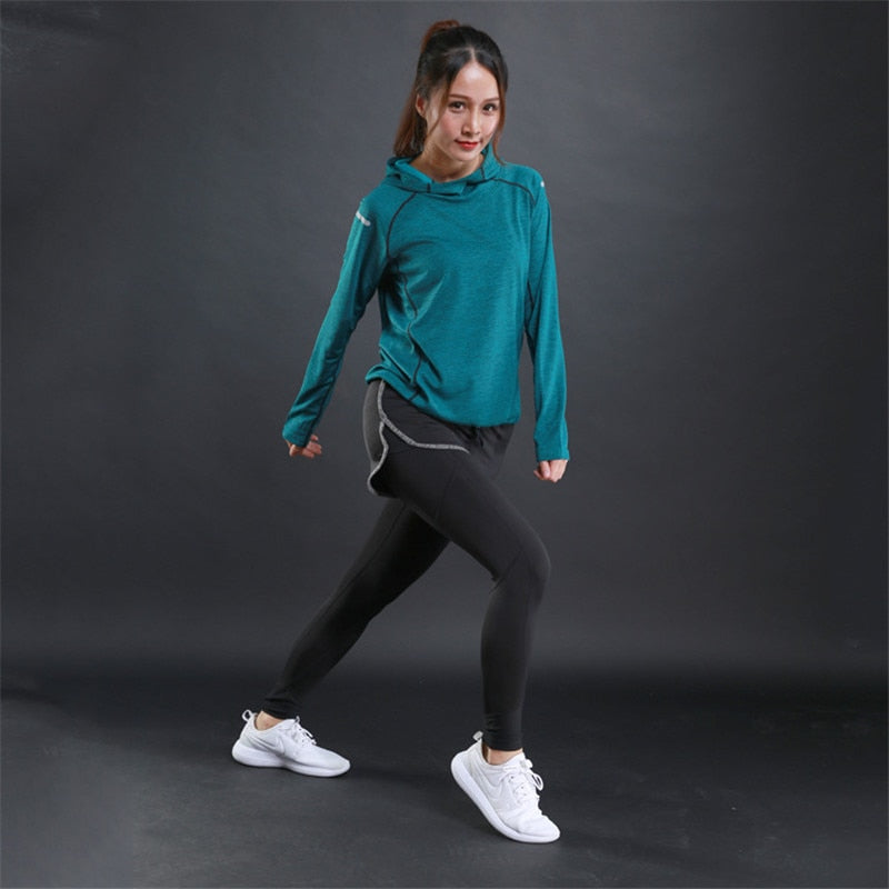 Womens Breathable Fitness Hoodies