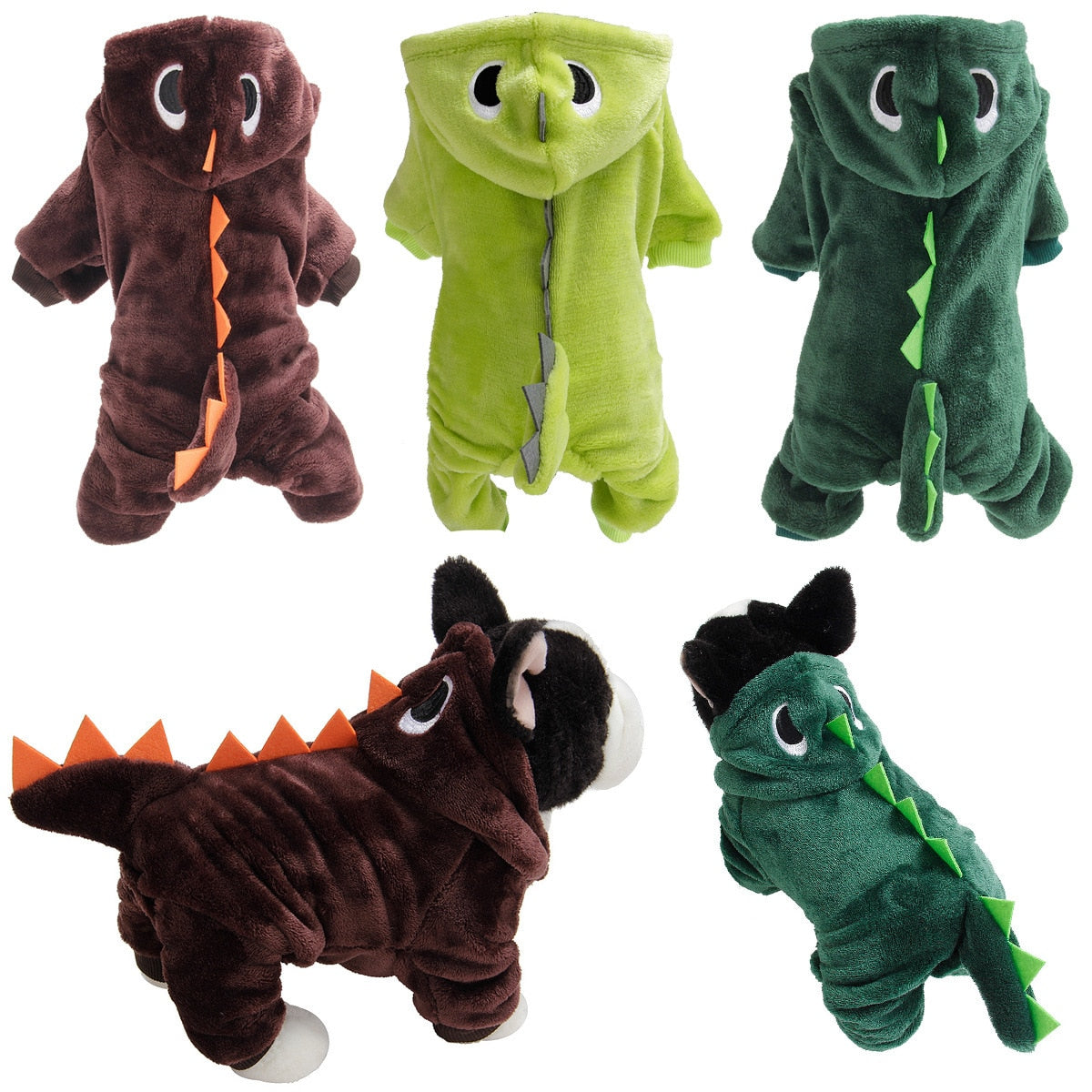 Cute Dinosaur Velvet Clothes for Dogs