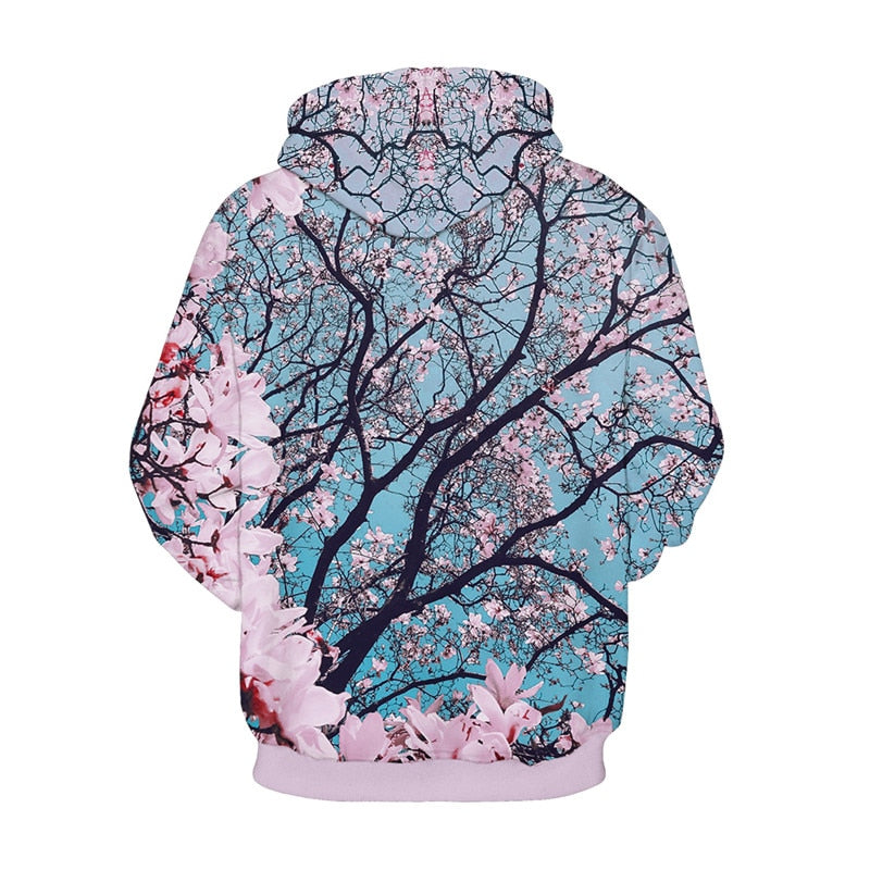Cherry Blossom Sky Classic Pullover Hoodies