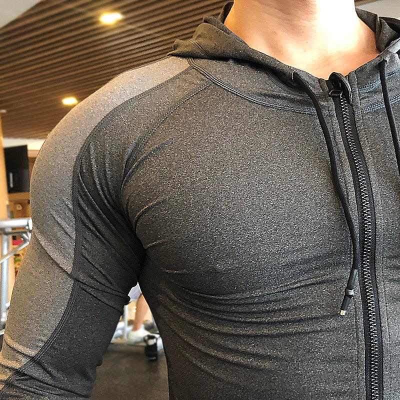 Men's Long sleeves Gym Sports Hoodies
