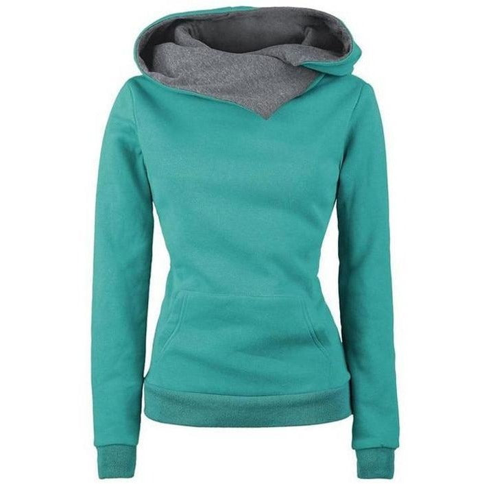 American Style Slim Fit Hoodie Green L