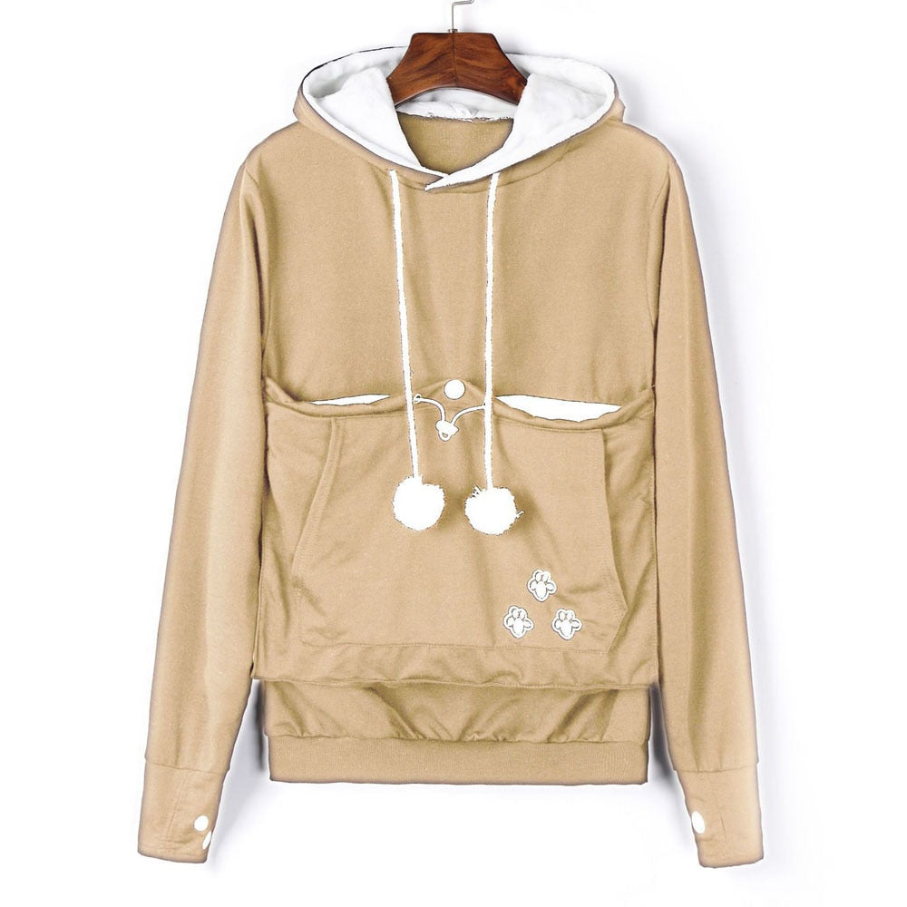 Cat Lovers Hoodie with Cuddle Pouch