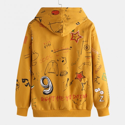 Yellow discount anime hoodie