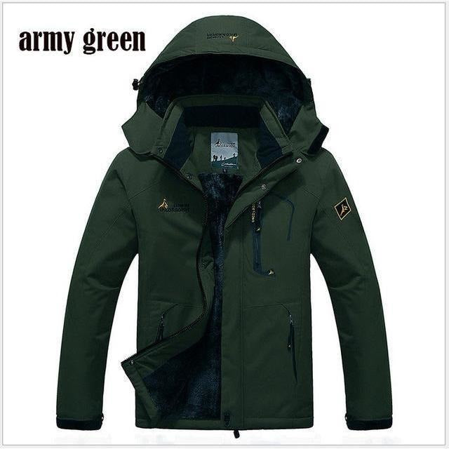 Mens Thick Cotton/Polyester Winter Jacket - The Hoodie Store