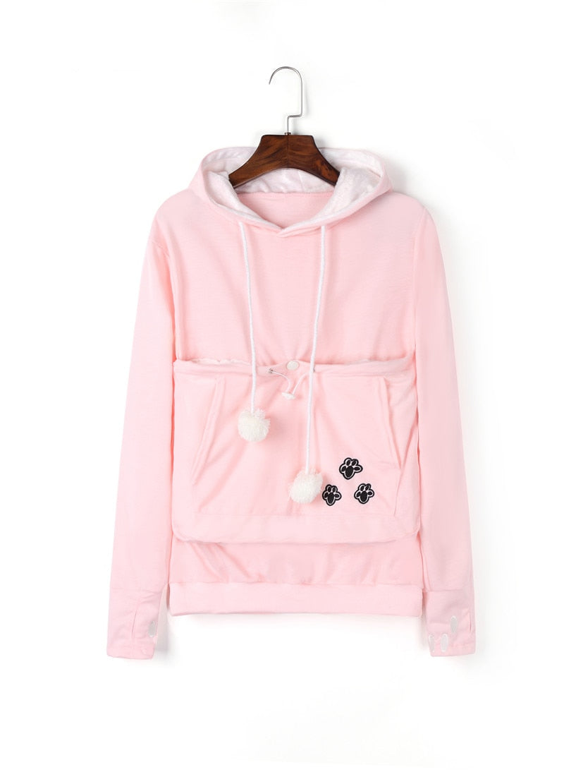 Cat Lovers Hoodie with Cuddle Pouch