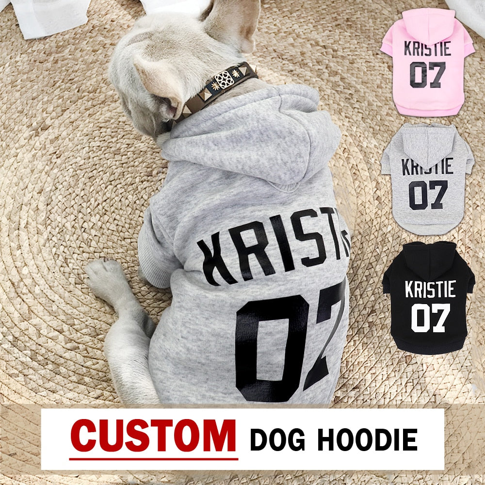 Custom Pet Clothes Dog Hoodie  For Small Large Dogs