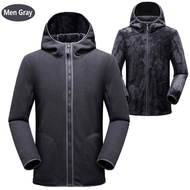 Grey on sale hooded jacket