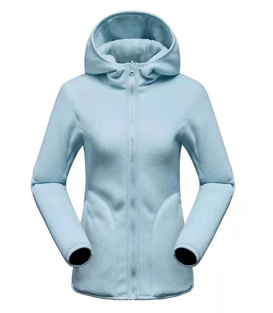 Unisex Reversible Men and Women Hoodie Winter Warm Polar/Coral Fleece Hooded Jacket