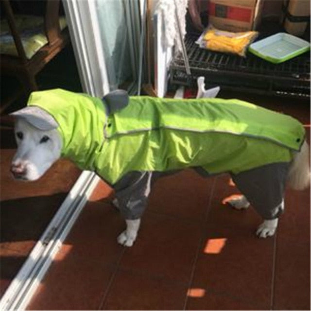 Waterproof Pet Raincoat for Medium to Large Dogs- Outdoor Pet Clothing Coat