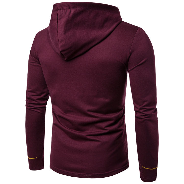 Men's Embroidered Lux Button-Up Hoodie - The Hoodie Store