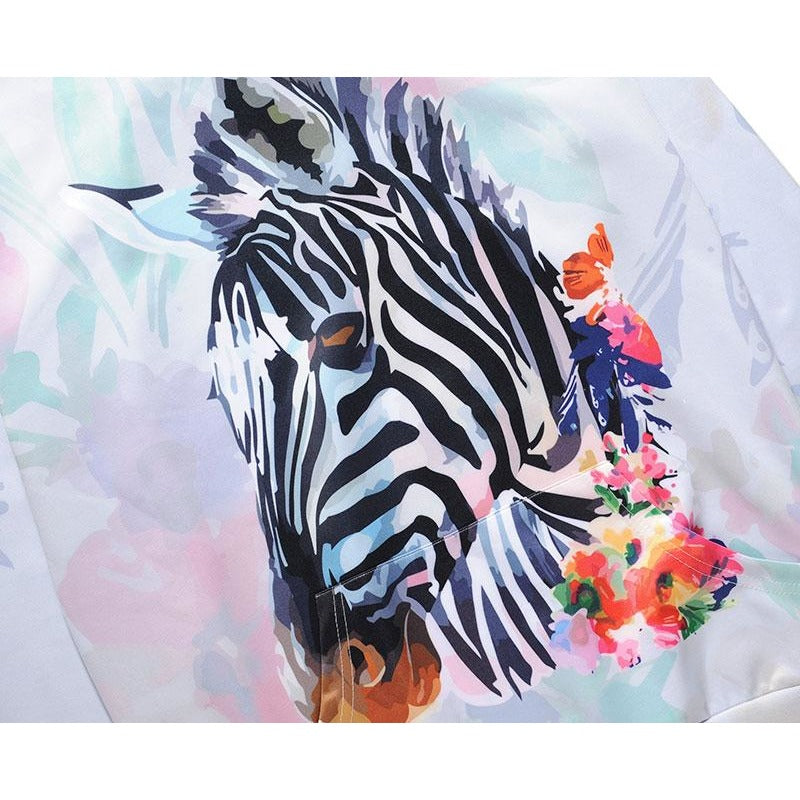 Unisex Zebra 3D Pattern Hoodie - The Hoodie Store