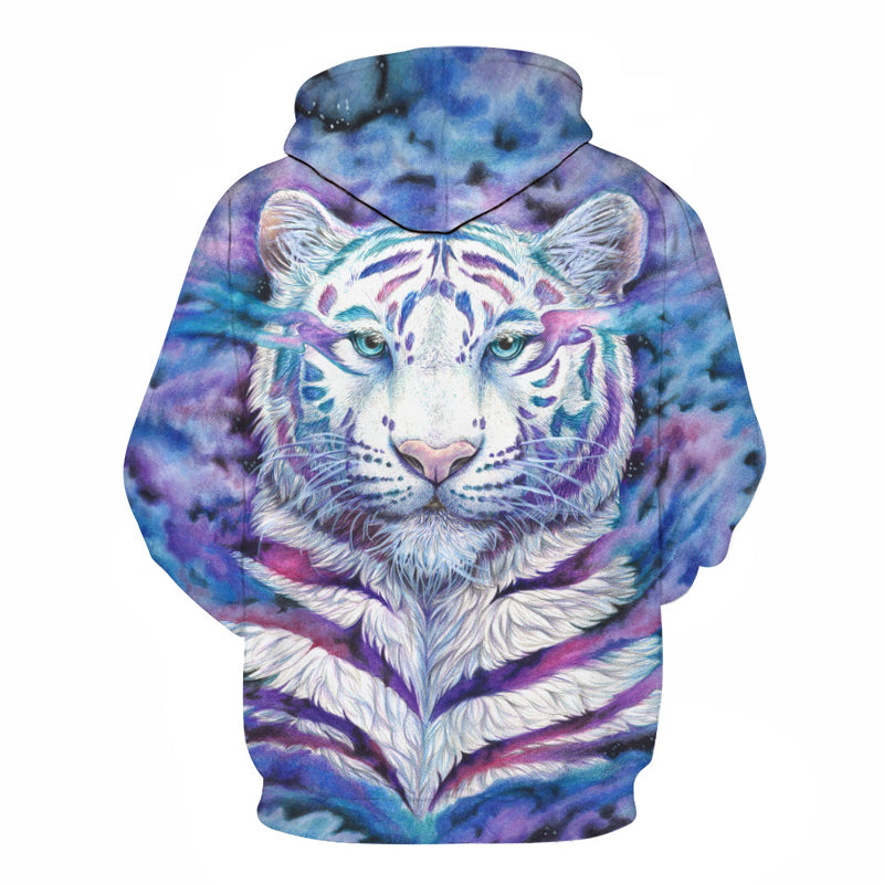 3D Pearl Colour Tiger Hoodie - The Hoodie Store