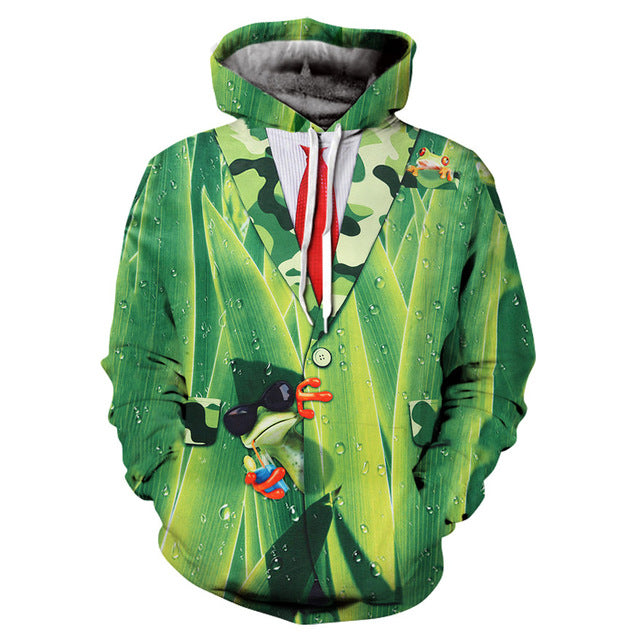 Chill Green Frog - The Hoodie Store