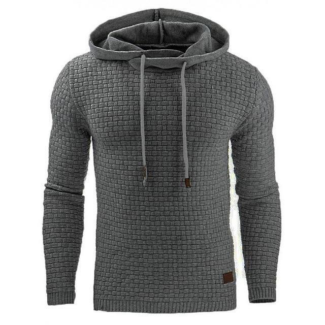 Faster Shipping Men's New 2017 Handsome Wanderer Plaid Hoodie