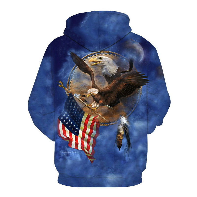 American Eagle Flag Bearer Hoodie - The Hoodie Store
