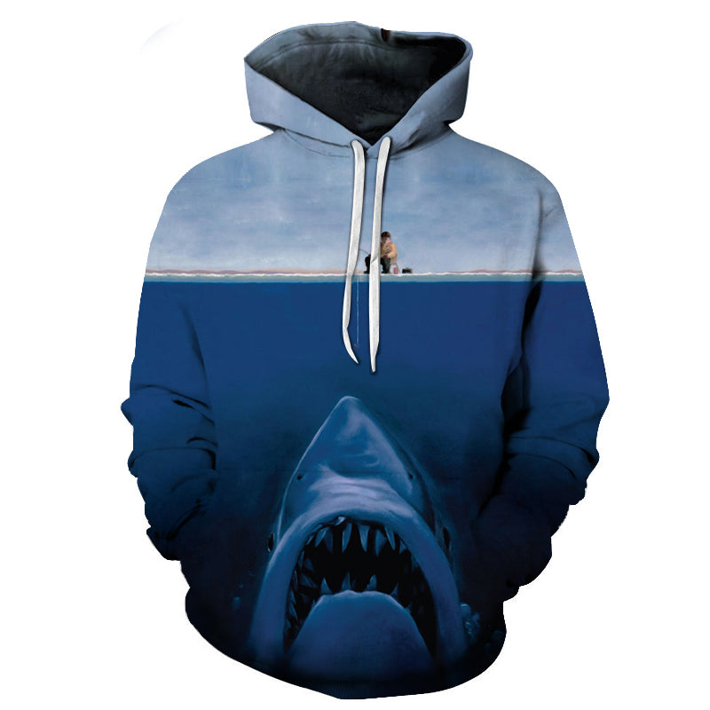3D Deep Sea Shark Hoodie - The Hoodie Store
