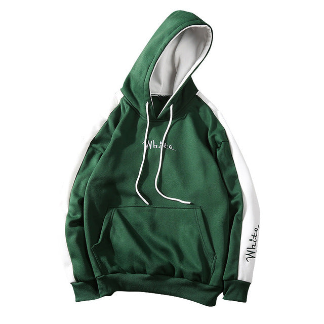 JOSALEM Cotton/Polyester White Hoodie - The Hoodie Store