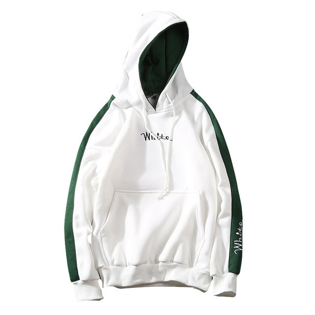 JOSALEM Cotton/Polyester White Hoodie - The Hoodie Store