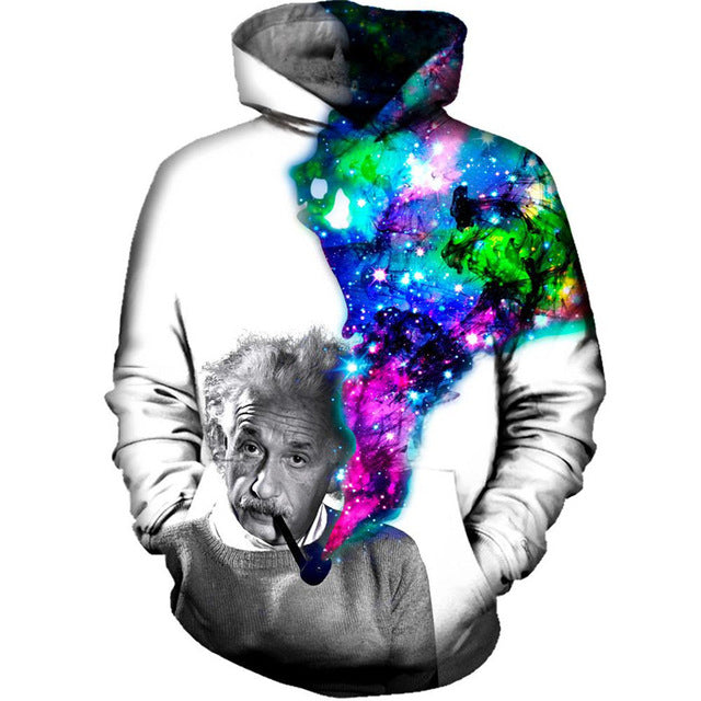 Abstract geo print hooded sweatshirt hotsell