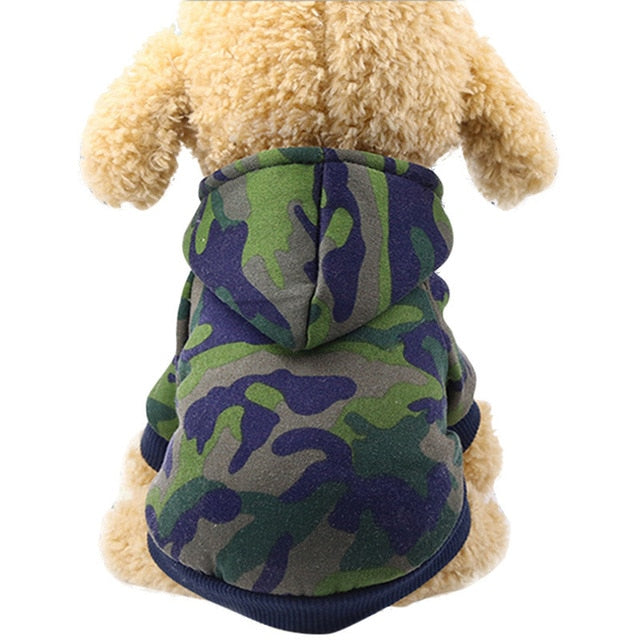 Winter Camouflage Hoodies For Dogs - The Hoodie Store
