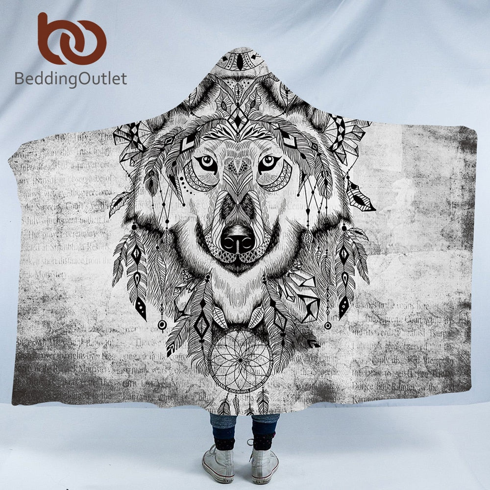 Tribal Animal Hooded Blanket - The Hoodie Store