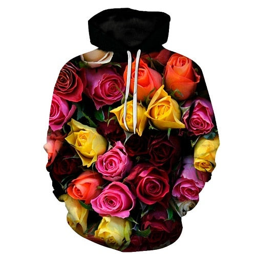 Flowered hoodie 2024