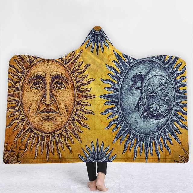 Mandala Sun Hooded Blanket - The Hoodie Store